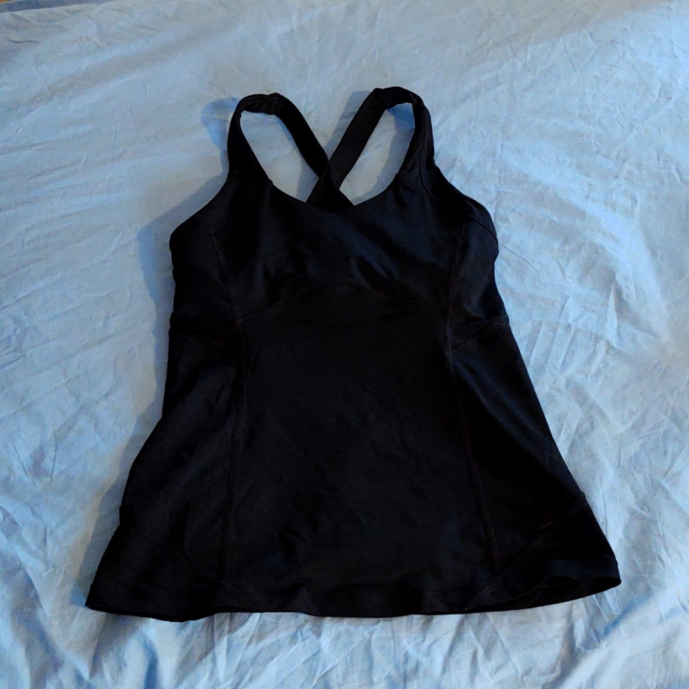 Lululemon Racerback Tank (Size 2) Push UR Limit Luxtreme